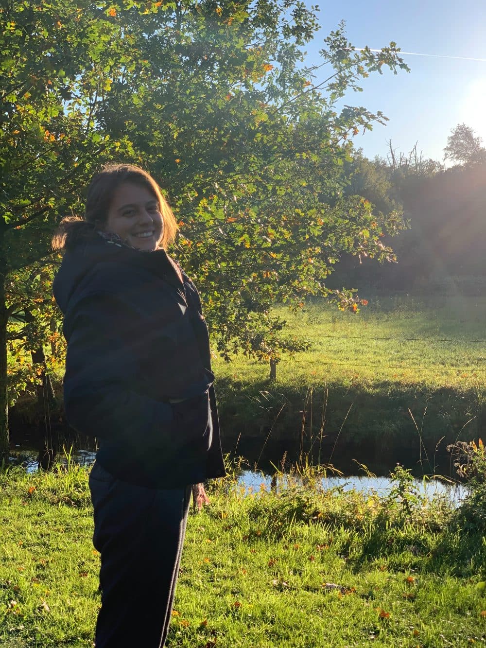 Céline Ghysselinckx en extérieur